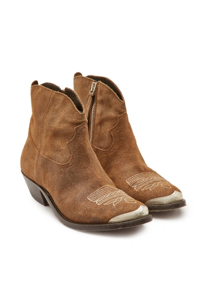 Golden Goose Suede Young Boots In Brown | ModeSens