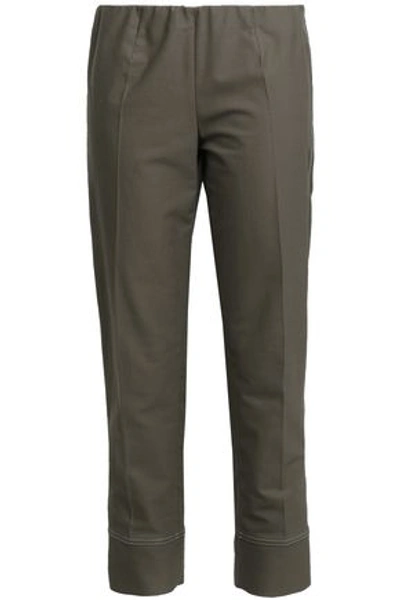 Brunello Cucinelli Woman Tapered Pants Army Green