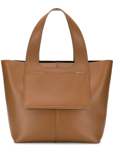 Victoria Beckham Apron Tote Bag In Brown