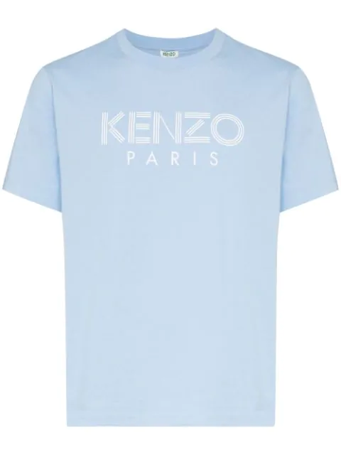 white and blue kenzo t shirt