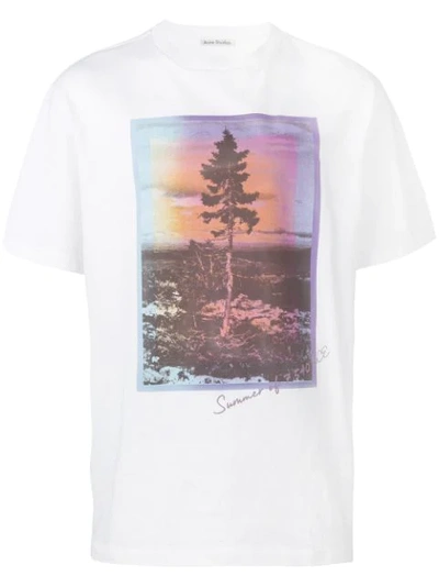 Acne Studios Jaceye Sweden Graphic T-shirt In White