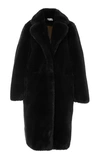 Apparis Laure Faux-fur Coat In Black