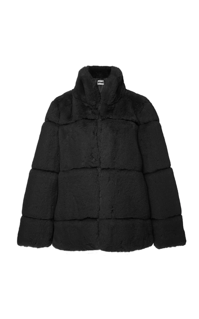 Apparis Sarah Faux-fur Jacket In Black
