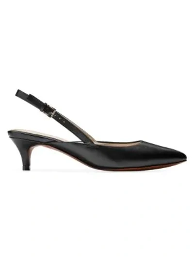 Cole Haan Harlow Leather Slingback Pumps In Black