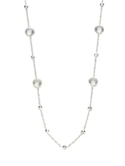 Ippolita Women's Lollipop Sterling Silver & Clear Quartz Ball And Stone Multi-station Necklace