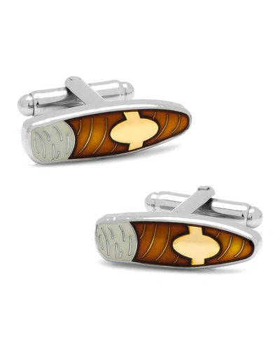 Cufflinks, Inc Two-tone Cigar Cufflinks In Silver