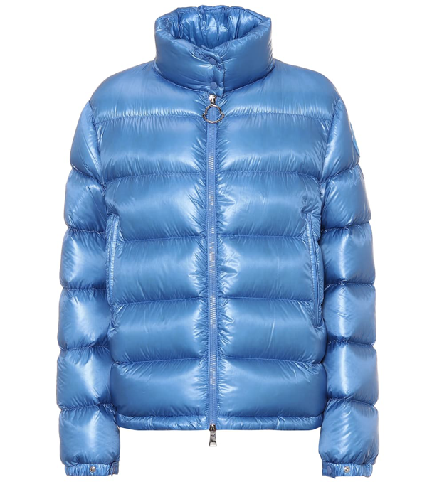 Moncler Copenhague High-neck Down-filled Coat In Blue | ModeSens