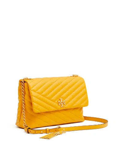 Tory Burch Kira Chevron Flap Shoulder Bag In Daylily