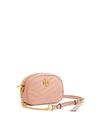 Tory Burch Kira Chevron Small Camera Bag In Pink Moon