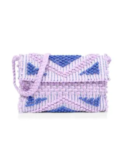 Antonello Tedde Women's Suni Quadri Woven Cotton Crossbody Bag In Lilac