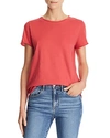 Michelle By Comune Beverly Raw-edge Tee In American Beauty