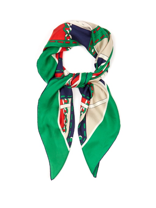 gucci chain scarf
