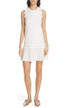 Ted Baker Relioa Metallic Jacquard Knit Dress In Ivory