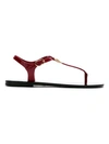 Dolce & Gabbana Thong Sandals In Red