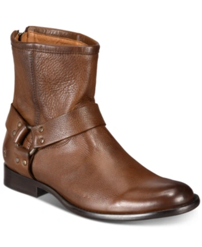 Frye Men's Phillip Harness Boots Men's Shoes In Cognac