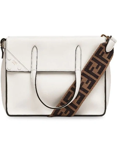 Fendi Flip Small Handbag In White