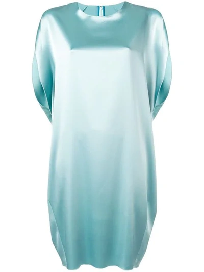 Gianluca Capannolo Sheen Oversized Dress In Blue
