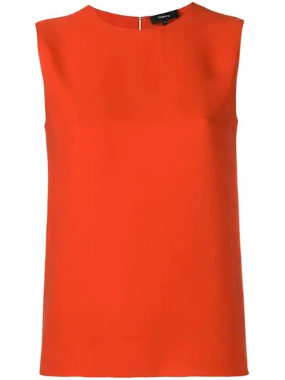 Theory Shell Top In Orange