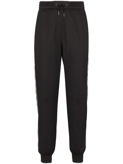 Givenchy Ticker Logo Tape Track Pants In Black