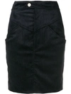 Isabel Marant Cord Skirt In Black