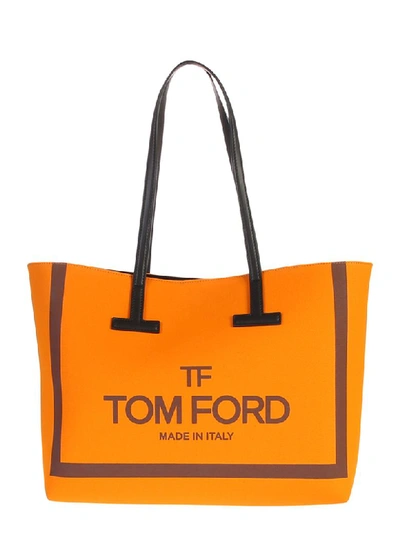 Tom Ford Tote Bag In Orange