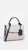 Kate Spade Grace Small Top Handle Satchel In Warm Taupe/black