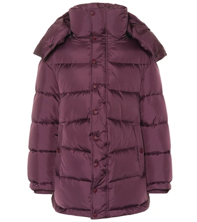 Balenciaga New Swing Puffer Jacket In Purple