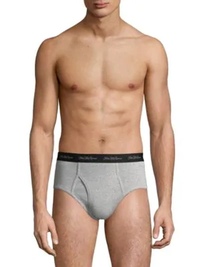 Saks Fifth Avenue Collection 3-pack Boxer Briefs In Navy Grey Heather Light Grey Heather