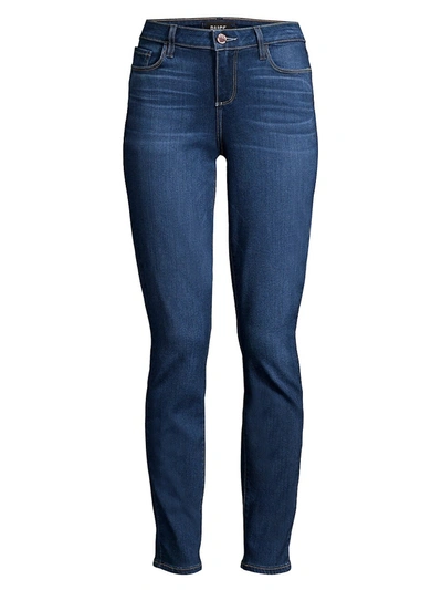 Paige Jeans Skyline Mid-rise Ankle Skinny Jeans In Queenie