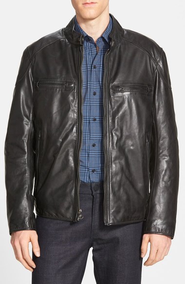 Andrew Marc Marc New York By 'mac' Lightweight Leather Moto Jacket ...