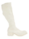 Guidi Knee-high Leather Boots In White