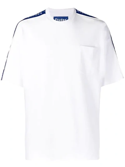 Etudes Studio Contributor Tape T-shirt In White