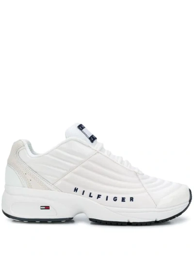 Tommy Hilfiger Logo Patch Sneakers In White