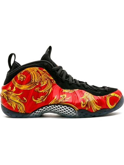 Nike X Supreme Foamposite 1 Sneakers In Red