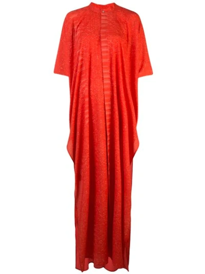 Baja East Side Slit Maxi Dress In Red