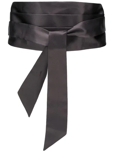 Brunello Cucinelli Wrap Style Belt In Grey