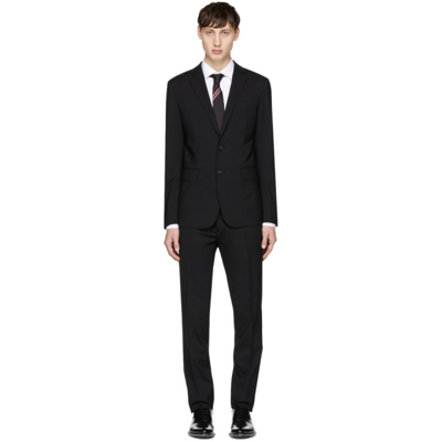 Dsquared2 Suit Wool Stretchn Paris Fit In Black