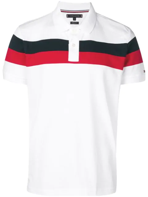 tommy hilfiger chest stripe polo