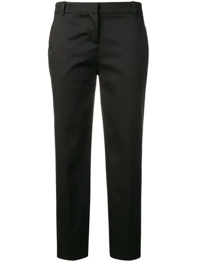 Pinko Cropped Tailored Trousers In Black