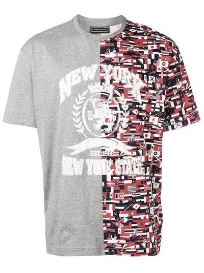 Tommy Hilfiger Flag Print T In Grey