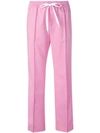 Miu Miu Side Stripe Track Trousers In Pink