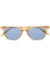 Montblanc Square Frame Sunglasses In Orange