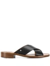 Church's Crisscross Strap Sandals In Black