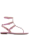 Valentino Garavani Rockstud Sandals In Pink