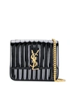 Saint Laurent Quilted Shoulder Bag In Black