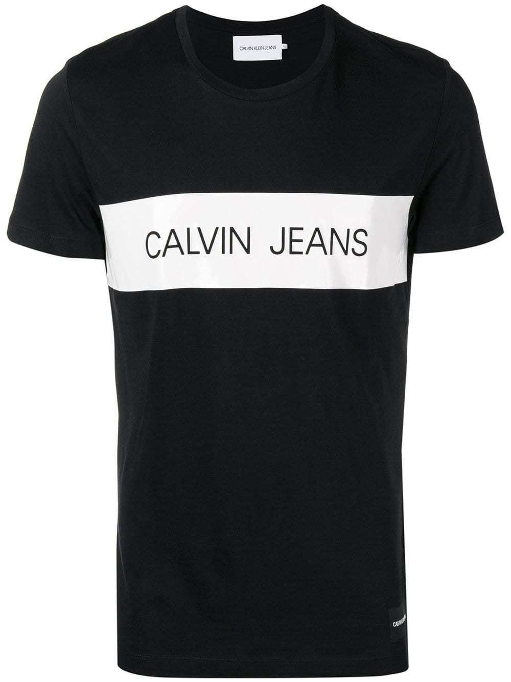 Calvin Klein Jeans Est.1978 Logo胶印短袖t恤 In Black | ModeSens