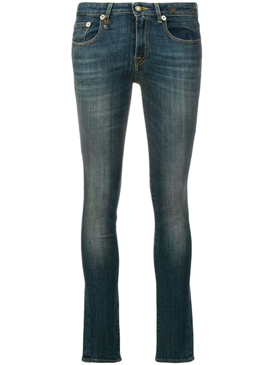 R13 Kate Skinny Jeans In Blue