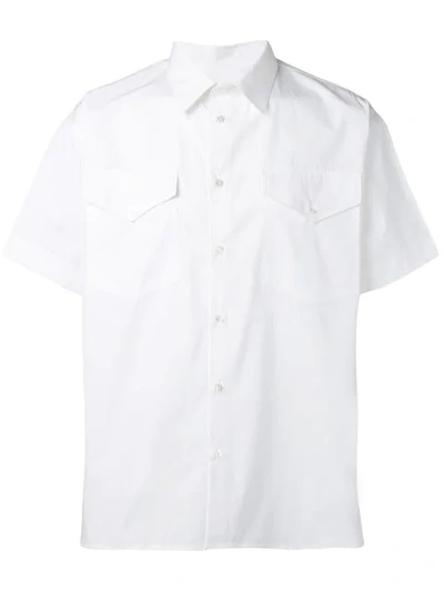 Msgm Short-sleeved Shirt In White