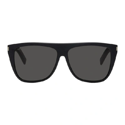 Saint Laurent Black Sl 1 017 Sunglasses In 019 Blkgrey