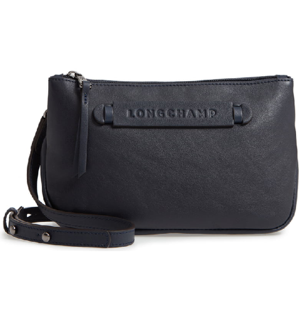Longchamp 3d Leather Crossbody Bag Blue In Midnight Blue ModeSens